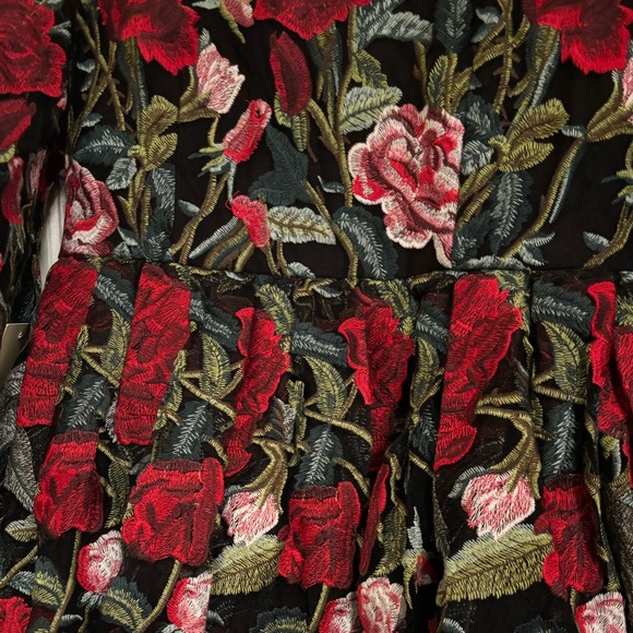 JessaKae Belle Noir Briar Rose Dress Midi Mesh Tulle Twirl Evening Formal - Picture 7 of 9